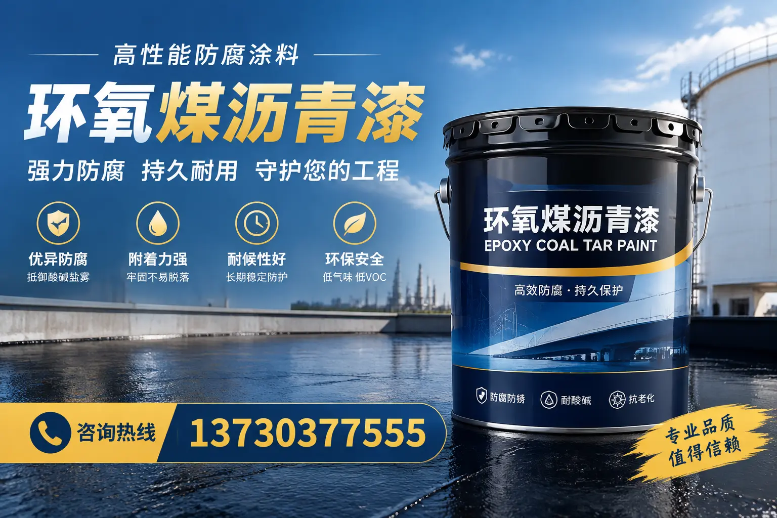 环氧煤沥青漆的耐久性分析，适合林州的使用场景